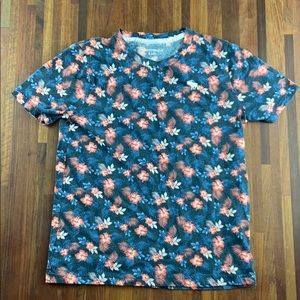 Abercrombie kids floral Hawaiian shirt